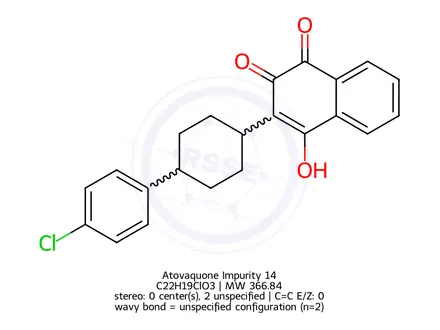 Chemical structure of Atovaquone Impurity 14