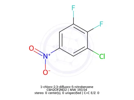 Chemical structure of 1-chloro-2,3-difluoro-5-nitrobenzene