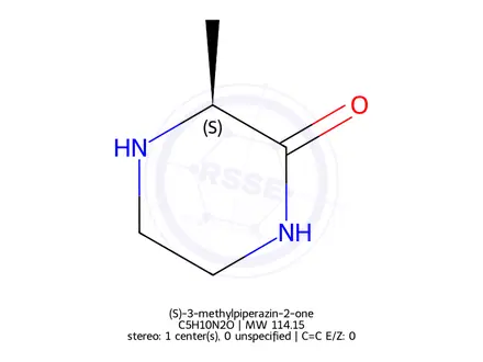 Chemical structure of (S)-3-methylpiperazin-2-one