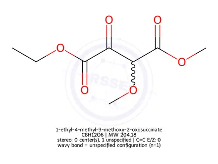 Chemical structure of 1-ethyl-4-methyl-3-methoxy-2-oxosuccinate