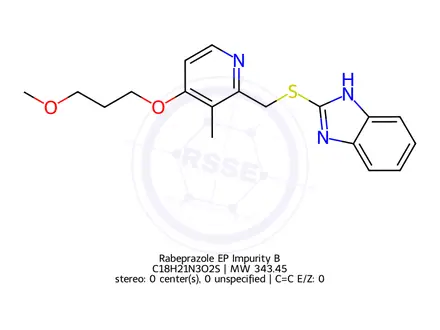Chemical structure of Rabeprazole EP Impurity B