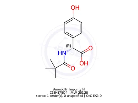 Chemical structure of Amoxicillin Impurity H