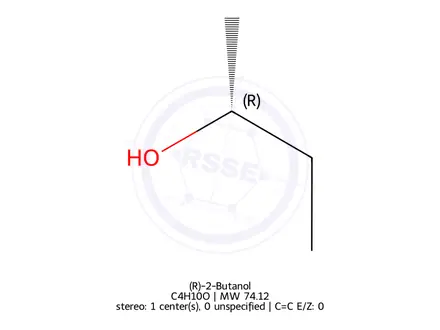 Chemical structure of (R)-2-Butanol