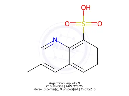 Chemical structure of Argatroban impurity A