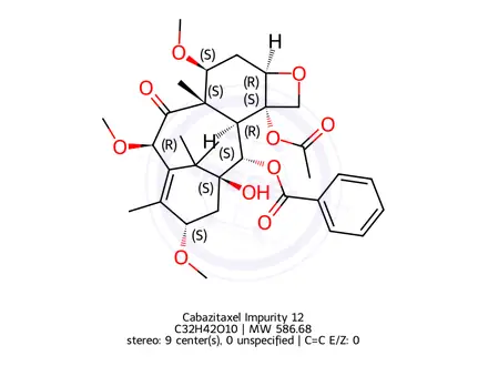 Chemical structure of Cabazitaxel Impurity 12