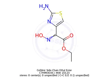 Chemical structure of Cefdinir Side-Chain Ethyl Ester