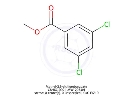 Chemical structure of Methyl-3,5-dichlorobenzoate