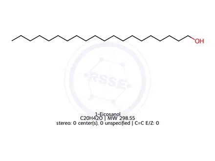 Chemical structure of 1-Eicosanol