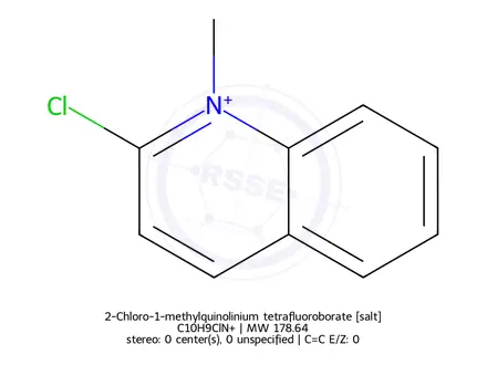 Chemical structure of 2-Chloro-1-methylquinolinium tetrafluoroborate