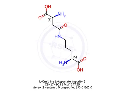 Chemical structure of L-Ornithine L-Aspartate Impurity 5