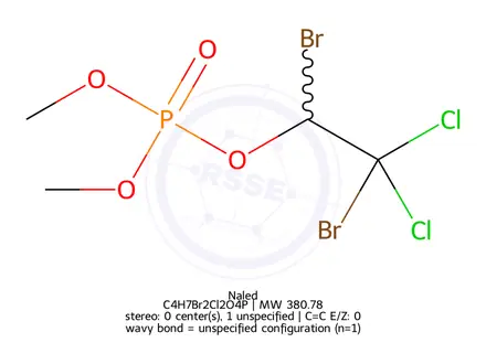 Chemical structure of Naled