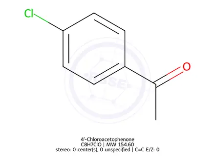 Chemical structure of 4'-Chloroacetophenone