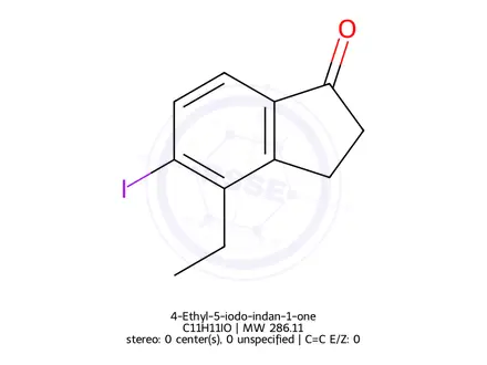 Chemical structure of 4-Ethyl-5-iodo-indan-1-one
