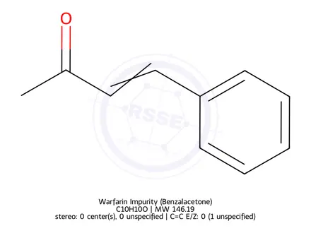 Chemical structure of Warfarin Impurity (Benzalacetone)