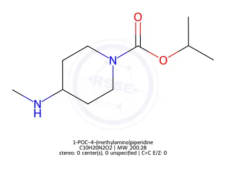 Chemical structure of 1-POC-4-(methylamino)piperidine