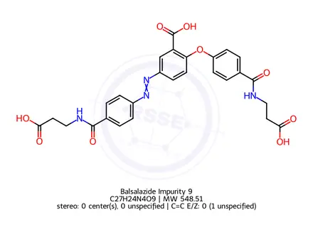 Chemical structure of Balsalazide Impurity 9