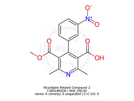 Chemical structure of Nicardipine Related Compound 2