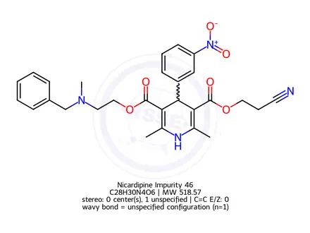 Chemical structure of Nicardipine Impurity 46