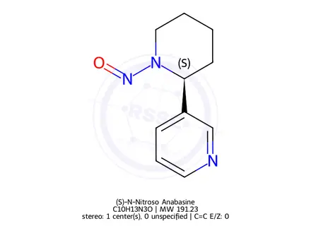 Chemical structure of (S)-N-Nitroso Anabasine