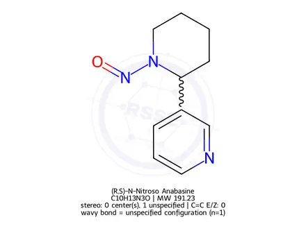 Chemical structure of (R,S)-N-Nitroso Anabasine