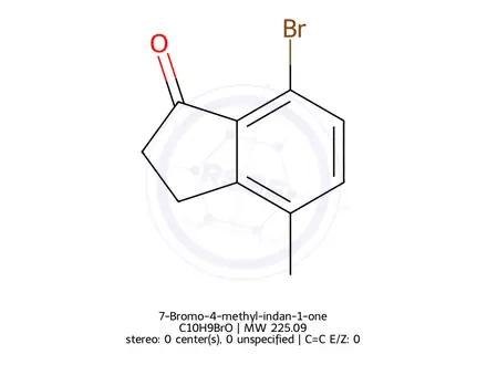 Chemical structure of 7-Bromo-4-methyl-indan-1-one
