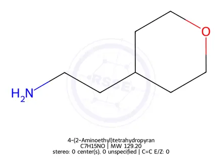 Chemical structure of 4-(2-Aminoethyl)tetrahydropyran