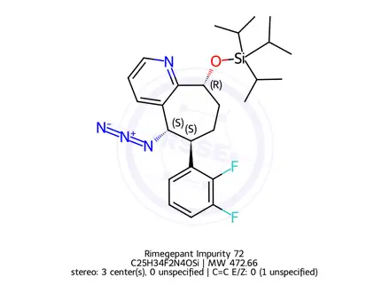 Chemical structure of Rimegepant Impurity 72