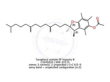 Chemical structure of Vitamin E Impurity 4