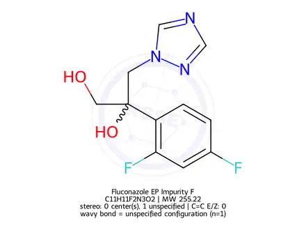 Chemical structure of Fluconazole EP Impurity F