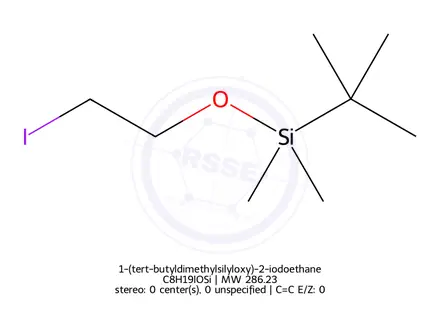 Chemical structure of 1-(tert-butyldimethylsilyloxy)-2-iodoethane