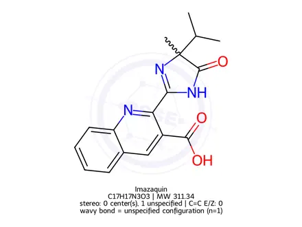 Chemical structure of Imazaquin