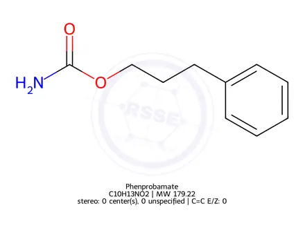 Chemical structure of Phenprobamate