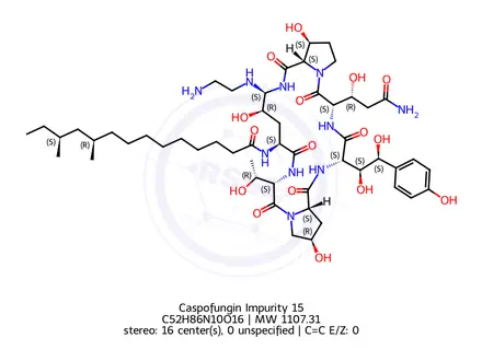 Chemical structure of Caspofungin Impurity 15