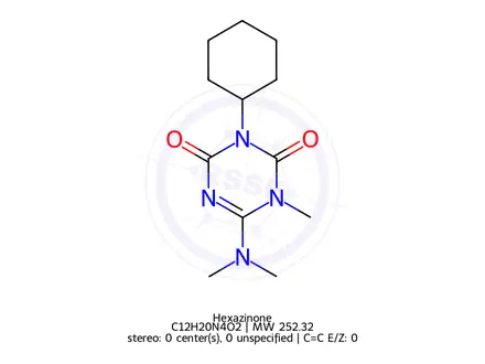 Chemical structure of Hexazinone