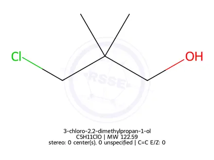 Chemical structure of 3-chloro-2,2-dimethylpropan-1-ol