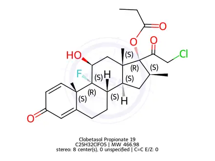 Chemical structure of Clobetasol Propionate