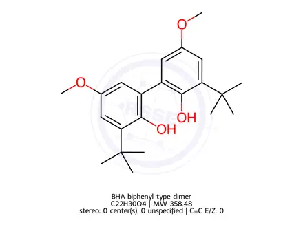 Chemical structure of BHA biphenyl type dimer