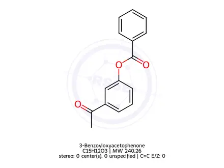 Chemical structure of 3-Benzoyloxyacetophenone