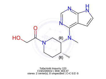 Chemical structure of Tofacitinib Impurity 123