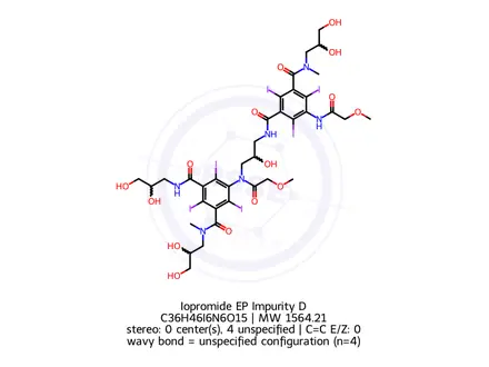Chemical structure of Iopromide EP Impurity D (Mixture of Diastereomers)
