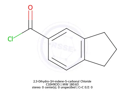 Chemical structure of 2,3-Dihydro-1H-indene-5-carbonyl Chloride