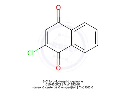 Chemical structure of 2-Chloro-1,4-naphthoquinone