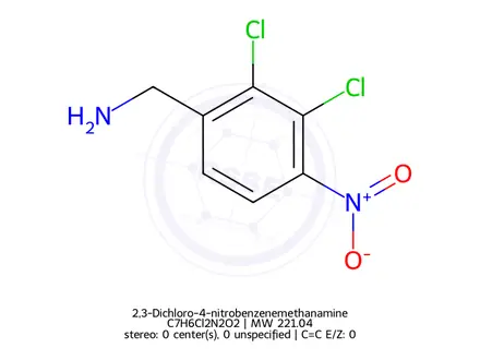 Chemical structure of 2,3-Dichloro-4-nitrobenzenemethanamine