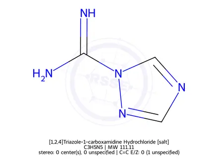 Chemical structure of [1,2,4]Triazole-1-carboxamidine Hydrochloride
