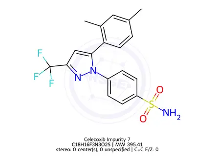 Chemical structure of Celecoxib Impurity 3