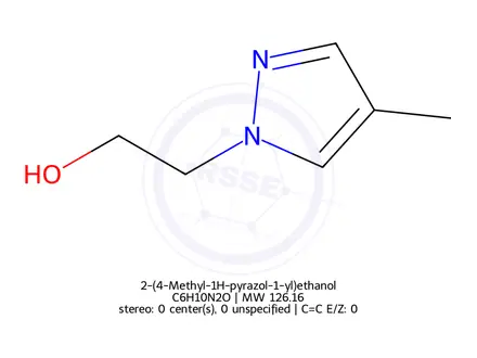 Chemical structure of 2-(4-Methyl-1H-pyrazol-1-yl)ethanol