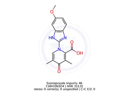 Chemical structure of Esomeprazole Impurity 46