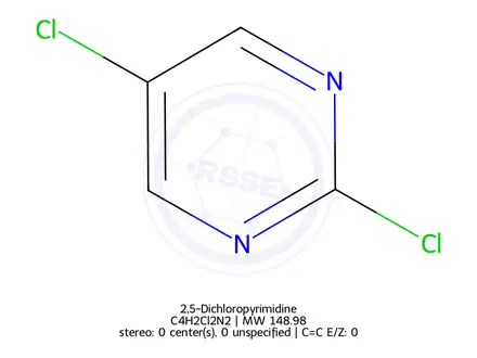 Chemical structure of 2,5-Dichloropyrimidine