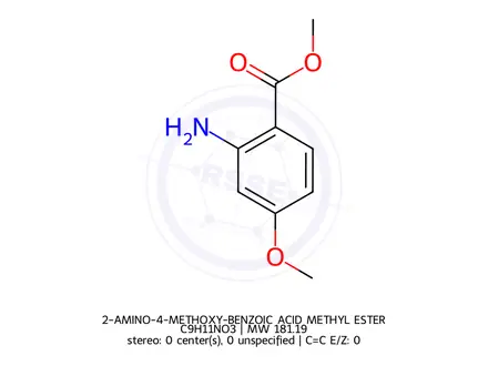 Chemical structure of 2-AMINO-4-METHOXY-BENZOIC ACID METHYL ESTER