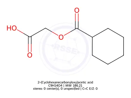Chemical structure of 2-(Cyclohexanecarbonyloxy)acetic acid